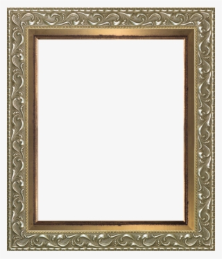 Rococo Silver And Burnished Gold Custom Stacked Frame - Régies Képkeretek