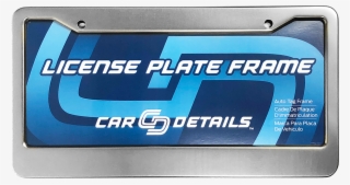 Car Details Anodized Aluminum License Plate Frame V2 - Car