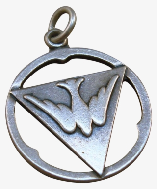 Vintage Sterling Christian Dove Charm - Locket