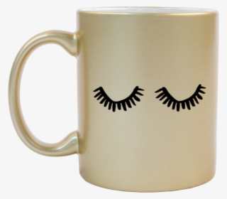 Eyelashes Gold Mug - Beer Stein