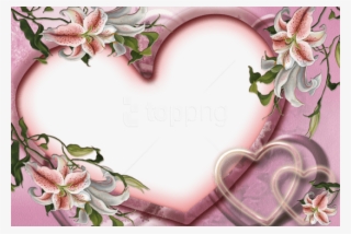Free Png Best Stock Photos Cute Pink Heart Transparent - Love Photo Frames