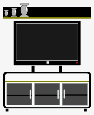 Television Clipart Cabinet - Television Set