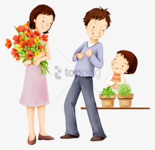 Free Png Download Family Cartoon Png Images Background - Happy Family