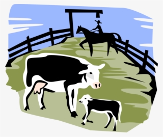 Vector Illustration Of Domestic Farm Livestock Animal
