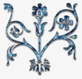 Decor, Ornament, Jewelry, Star, Glitter, Drop, Flower - Motif