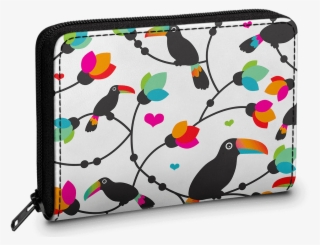 Dailyobjects Tree Tucan Zipper Slim Card & Coin Wallet - Piciformes