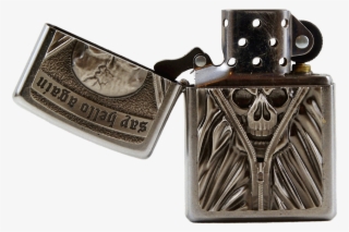 Lighter, Petrol Lighter, Skull And Crossbones, Fire - Lighter