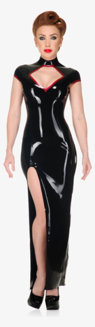 Diamond Split Dress - Latex Split Dress