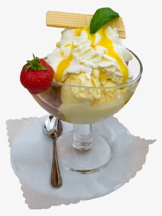 So That's How It Became Creamy And Dreamy - Fruit Sundae Png
