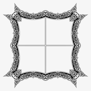 19 Vector Window Ornate Huge Freebie For Powerpoint - Ornate Border