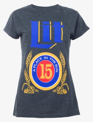 Lit Miller Lite Ladies T-shirt - Emblem