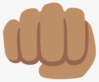 Open - Brown Fist Bump Emoji