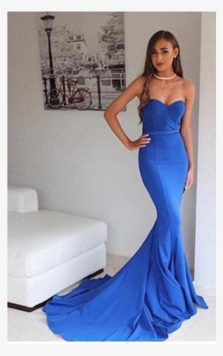 Long Evening Gowns Sexy Prom Dress Royal Blue Mermaid - Off The Shoulder Prom Dresses 2019 Mermaid