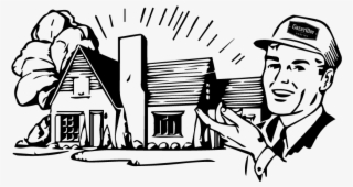 Commercial Roofing Contractors - Realtor Clipart Black And White