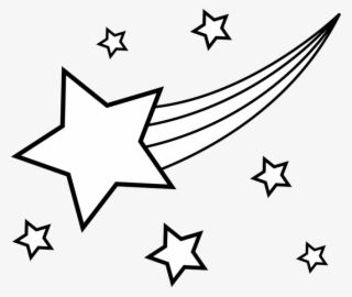 Falling Stars Coloring Pages 6 By Melissa - Stars Clipart Black And White