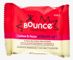 Bounce Energy Cashew And Pecan Vitality Lift Ball 42g - Bounce Cashew & Pecan Vitality Lift 42g