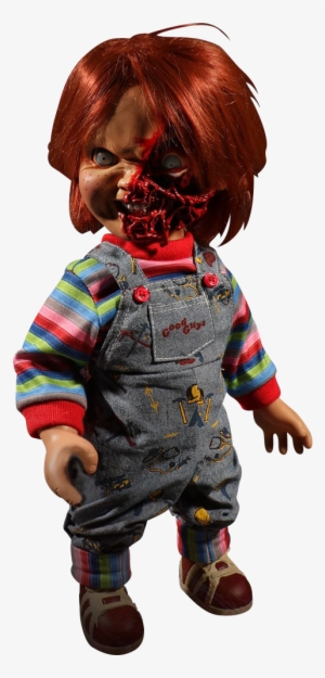 Childs Play Collectible Figure Talking Pizza Face Chucky - Mezco Pizza Face Chucky