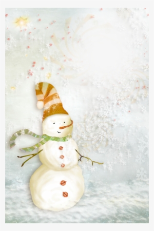 Cadre Png Bonhomme De Neige, Hiver - Snowman