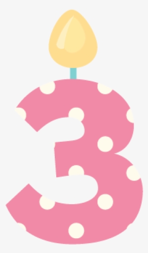 Vela Cumpleaños Png - Numero 3 Png Cumpleaños