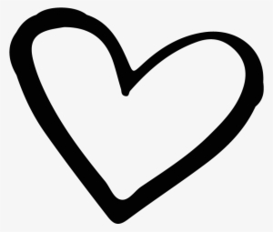 Heart, Png Black And White - Black And White Love Heart