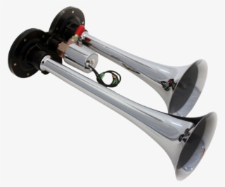 Double Cornet Air Horn Electro Pneumatic - Buzina De Ar Corneta Dupla Eletro Pneumática