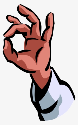 Vector Illustration Of Nonverbal Communication Hand - Hand Money Sign Clipart