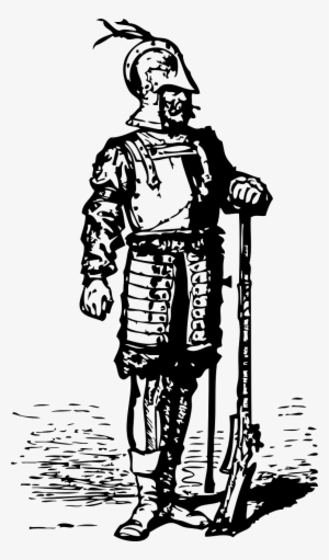 Free Vector Elizabethan Soldier Clip Art - Seven Ages Of Man Soldier