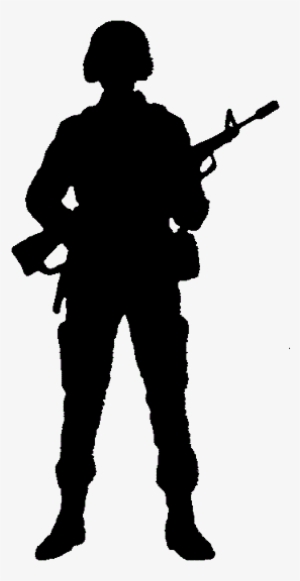 Picture Black And White Library Soldier Clip Art Transprent - Easy Soldier Silhouette
