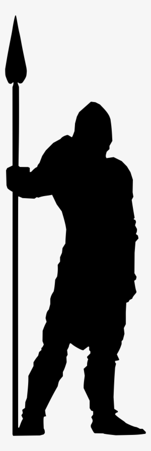Silhouette At Getdrawings Com Free For Personal - Medieval Soldier Silhouette Png