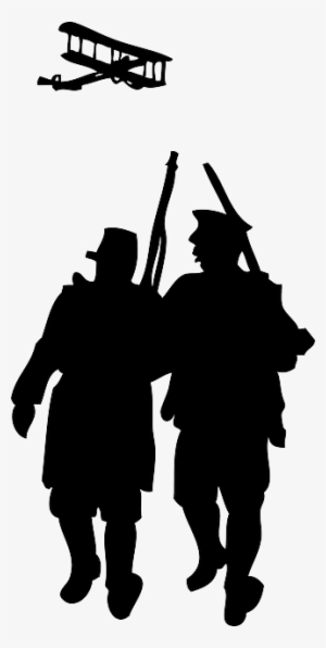 Two, World, War, People, Man, Silhouette, Woman - World War I Silhouette