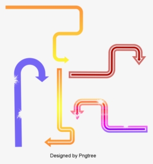 Beautiful Cartoon Cute Hand-painted Arrow Direction - Cartoon