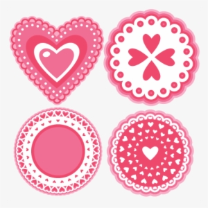 Valentine Layered Doilies Svg Cutting Files Doily Svg - Radio Button Checked White Png