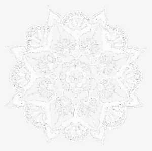 Mandala Indian White Doily Iconoverlays Overlays Icons - Instagram Flower Overlays
