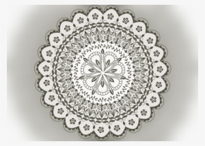 Color Palette Ideas From Doily Black And White Circle - Mandala Wall Calendar
