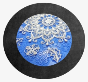 Bejeweled Doily Lace Mould - Circle