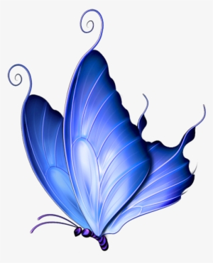 Transparent Blue Deco Butterfly Png Clipart - Pink Butterfly Throw Blanket