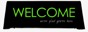 Black And Green Welcome - Green