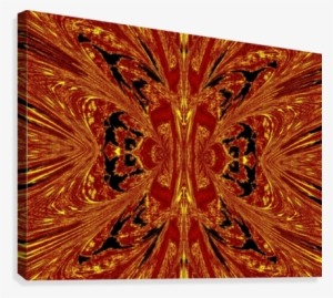 Red Yellow Butterfly Canvas Print - Motif