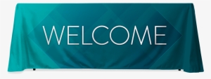 Teal Diamond Welcome - Welcome Table Banner