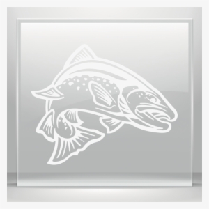 Simple Color Vinyl Salmon Fish - Sticker
