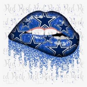 Dallas Glitter Lips - Dallas Cowboys Lips Svg