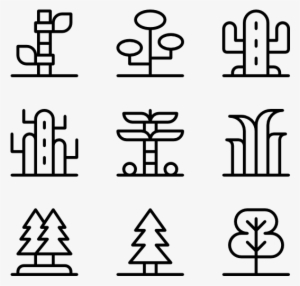 Trees - Travel Icon Transparent Background