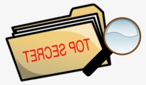 Top Secret Folder And Magnifying Glass Clip Art At - Directory