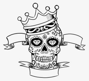 Free Image On Pixabay - Sugar Skull With Crown