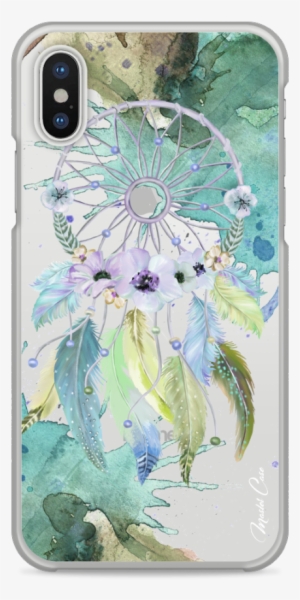 Coque Iphone X Green Watercolor Floral Dreamcatcher - Iphone 7