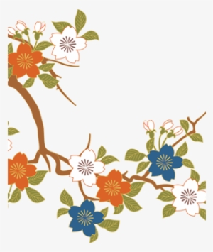 Orange Blue Flowers - Orange Blue Flower Png