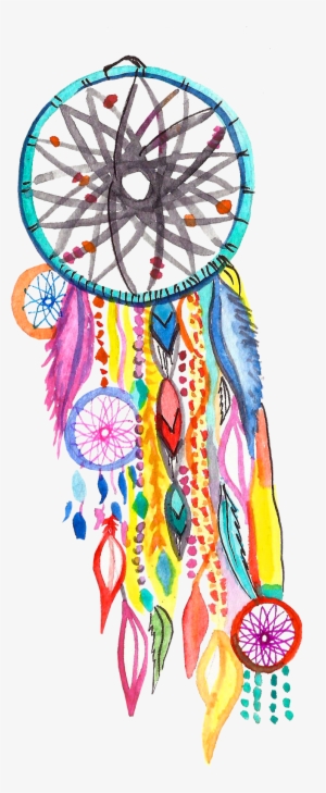 Watercolor Painting Dreamcatcher Clip Art - Transparent Transparent Background Boho Png