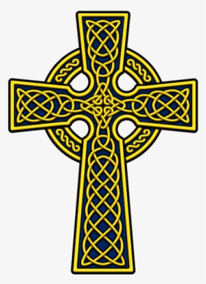 Celtic Cross Clipart Yellow Png - Celtic Cross Black And White