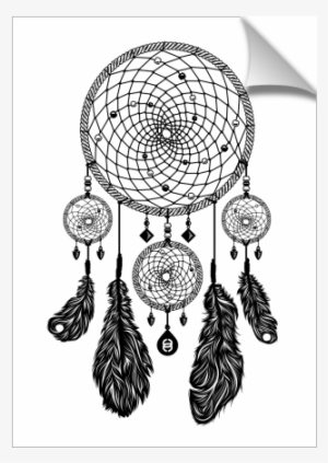 Dreamcatcher - Artwork - Simple Black And White Dream Catcher