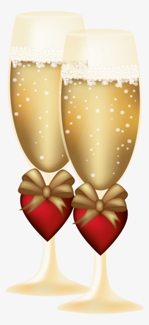 Wedding Photos - Transparent Background Wedding Champagne Glasses